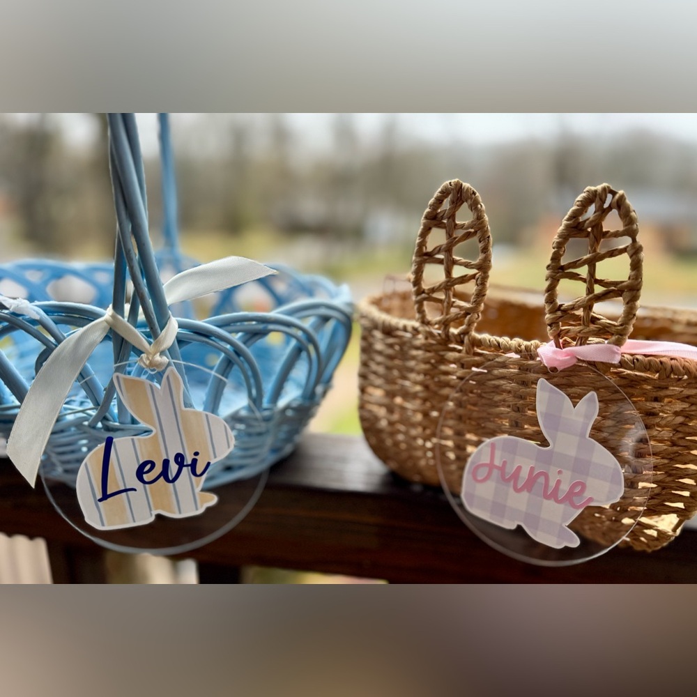 Custom Personalized Acrylic Easter Tags